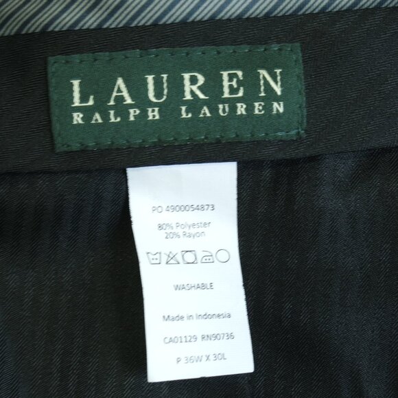 LAUREN RALPH LAUREN NWT Black Pleated Front Polished Cuff Machine Washab… - Picture 11 of 14